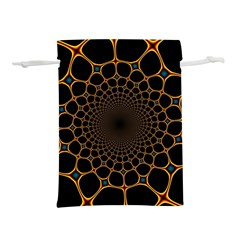 Fractal Abstract Web Art Digital Lightweight Drawstring Pouch (S)