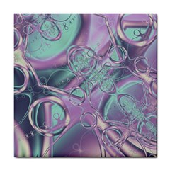 Illustration Fractal Pattern Modern Art Digital Tile Coaster by Ravend