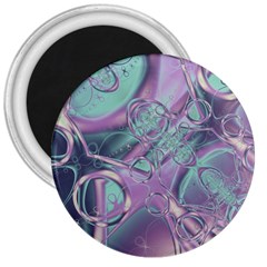 Illustration Fractal Pattern Modern Art Digital 3  Magnets by Ravend