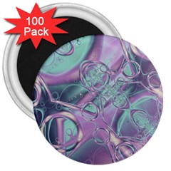 Illustration Fractal Pattern Modern Art Digital 3  Magnets (100 Pack) by Ravend