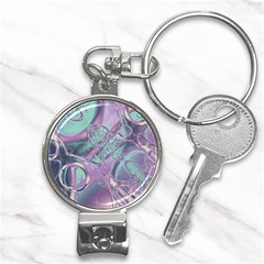 Illustration Fractal Pattern Modern Art Digital Nail Clippers Key Chain