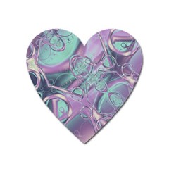 Illustration Fractal Pattern Modern Art Digital Heart Magnet by Ravend