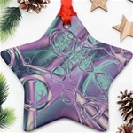 Illustration Fractal Pattern Modern art Digital Star Ornament (Two Sides) Front