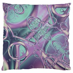 Illustration Fractal Pattern Modern Art Digital Large Cushion Case (one Side) by Ravend