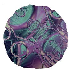 Illustration Fractal Pattern Modern Art Digital Large 18  Premium Flano Round Cushions