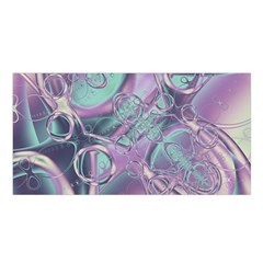 Illustration Fractal Pattern Modern Art Digital Satin Shawl 45  X 80  by Ravend