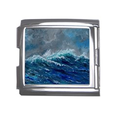 Waves Sea Sky Wave Mega Link Italian Charm (18mm)