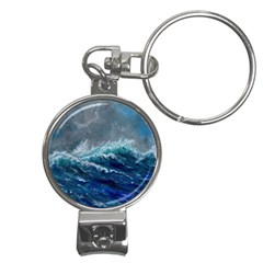 Waves Sea Sky Wave Nail Clippers Key Chain