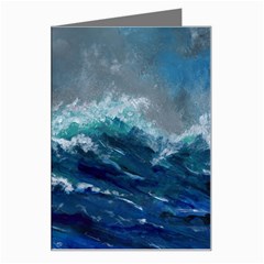 Waves Sea Sky Wave Greeting Card by Ravend