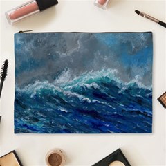 Waves Sea Sky Wave Cosmetic Bag (xl) by Ravend