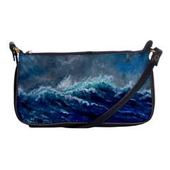 Waves Sea Sky Wave Shoulder Clutch Bag by Ravend