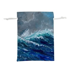 Waves Sea Sky Wave Lightweight Drawstring Pouch (s) by Ravend