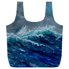 Waves Sea Sky Wave Full Print Recycle Bag (xxxl) by Ravend