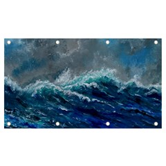 Waves Sea Sky Wave Banner And Sign 7  X 4  by Ravend