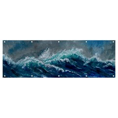 Waves Sea Sky Wave Banner And Sign 12  X 4 