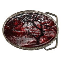 Tree Red Nature Abstract Mood Belt Buckles by Ravend