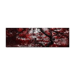 Tree Red Nature Abstract Mood Sticker (bumper) by Ravend