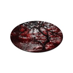 Tree Red Nature Abstract Mood Sticker Oval (100 Pack) by Ravend