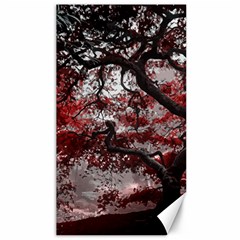 Tree Red Nature Abstract Mood Canvas 40  X 72 