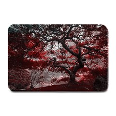 Tree Red Nature Abstract Mood Plate Mats by Ravend