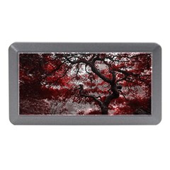 Tree Red Nature Abstract Mood Memory Card Reader (mini) by Ravend