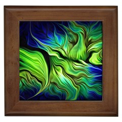 Fractal Art Pattern Abstract Framed Tile by Ravend