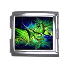 Fractal Art Pattern Abstract Mega Link Italian Charm (18mm) by Ravend