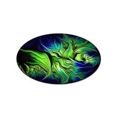 Fractal Art Pattern Abstract Sticker (oval) by Ravend