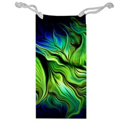 Fractal Art Pattern Abstract Jewelry Bag by Ravend