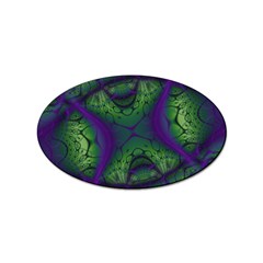 Abstract Fractal Art Pattern Sticker Oval (100 Pack)