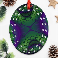 Abstract Fractal Art Pattern Ornament (oval Filigree) by Ravend