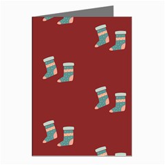 Christmas Stocking Sock Clothing Greeting Cards (pkg Of 8)