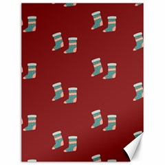 Christmas Stocking Sock Clothing Canvas 12  X 16  by Wegoenart