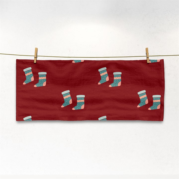 Christmas Stocking Sock Clothing Hand Towel