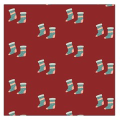 Christmas Stocking Sock Clothing Square Satin Scarf (36  X 36 ) by Wegoenart