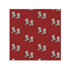 Christmas Stocking Sock Clothing Square Satin Scarf (30  X 30 ) by Wegoenart