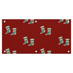 Christmas Stocking Sock Clothing Banner And Sign 6  X 3 