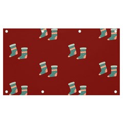 Christmas Stocking Sock Clothing Banner And Sign 7  X 4  by Wegoenart