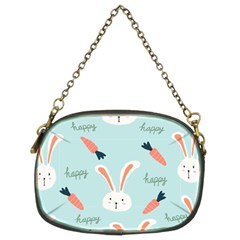 Bunny Carrot Pattern Background Chain Purse (two Sides)