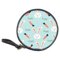 Bunny Carrot Pattern Background Classic 20-cd Wallets by Wegoenart