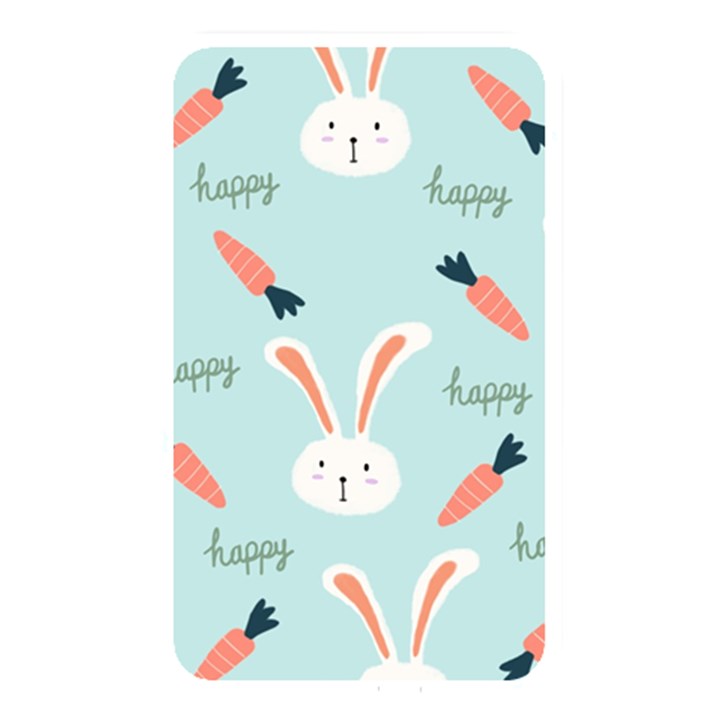 Bunny Carrot Pattern Background Memory Card Reader (Rectangular)