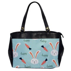 Bunny Carrot Pattern Background Oversize Office Handbag by Wegoenart