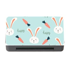 Bunny Carrot Pattern Background Memory Card Reader With Cf by Wegoenart