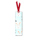 Bunny Carrot Pattern Background Small Book Marks Front