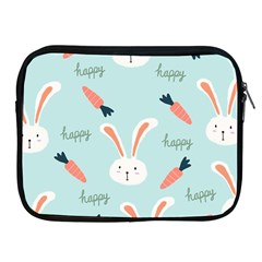 Bunny Carrot Pattern Background Apple Ipad 2/3/4 Zipper Cases by Wegoenart