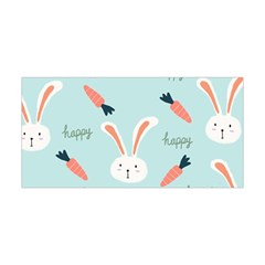 Bunny Carrot Pattern Background Yoga Headband by Wegoenart