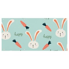 Bunny Carrot Pattern Background Banner And Sign 8  X 4 