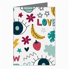 Wallpaper Background Cute Design Greeting Cards (pkg Of 8)