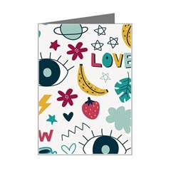 Wallpaper Background Cute Design Mini Greeting Card