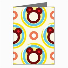 Hide And Seek Cute Cartoon Character Greeting Card by Wegoenart